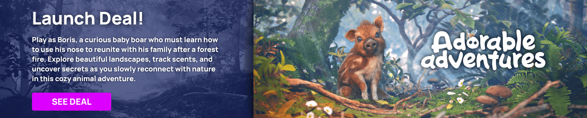 Adorable Adventures Launch - Search page Banner Image