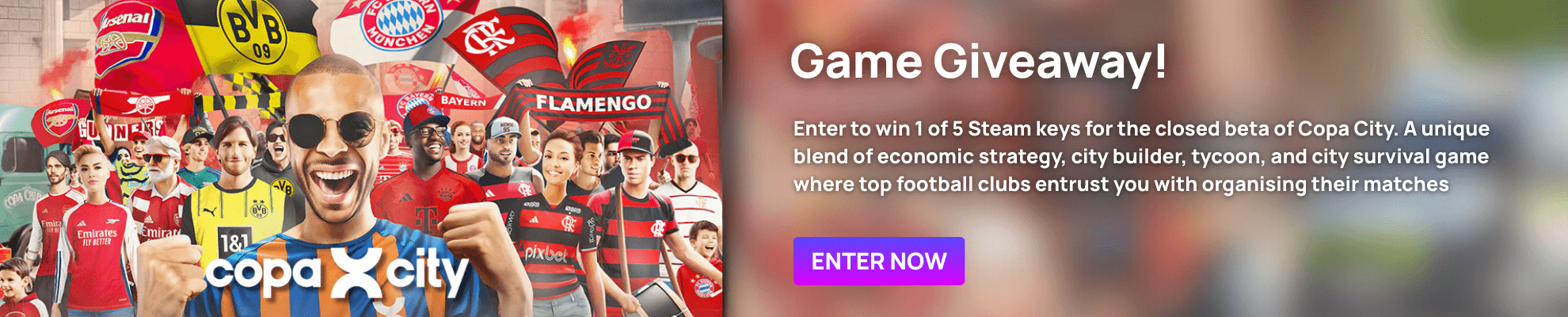 Copa City Giveaway - Product page Banner Image