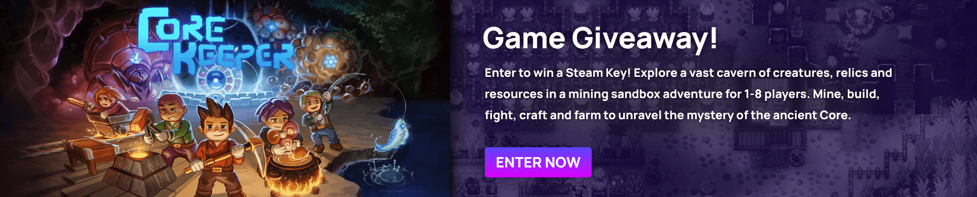 Corekeeper Giveaway - Search page Banner Image