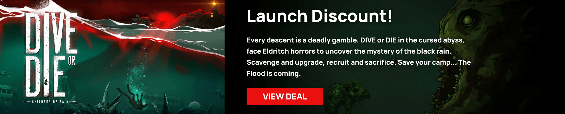 Dive or Die Launch - Search page Banner Image