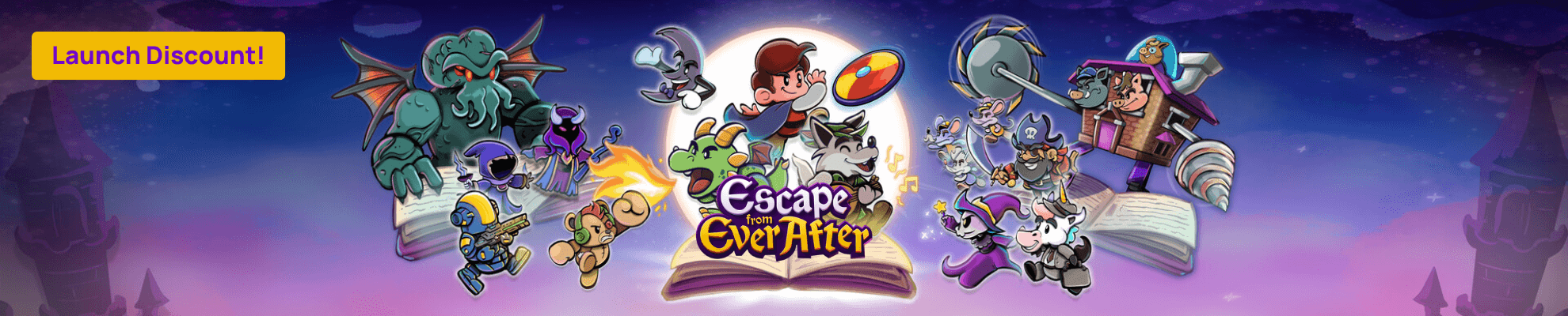 Escape From Ever After Launch - Product page Banner Image