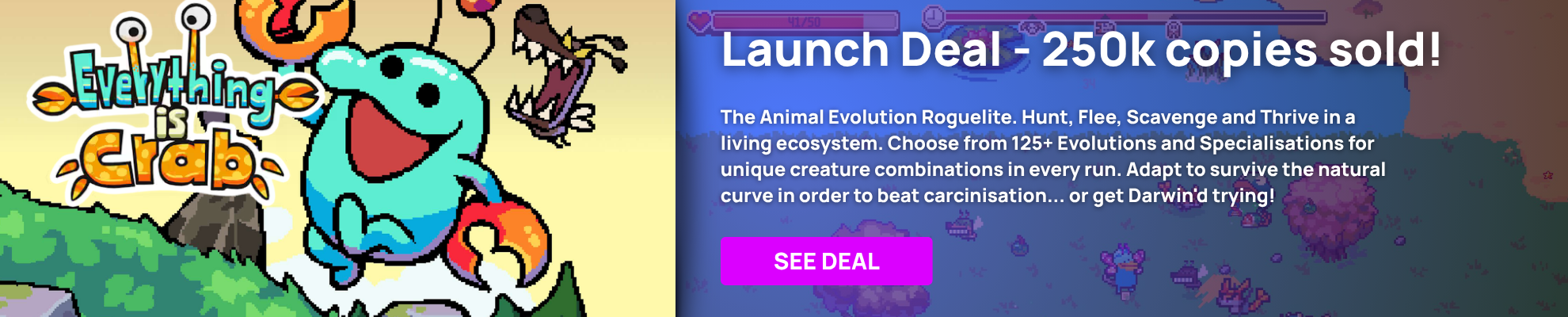Everything is Crab Launch - Search page Banner Image