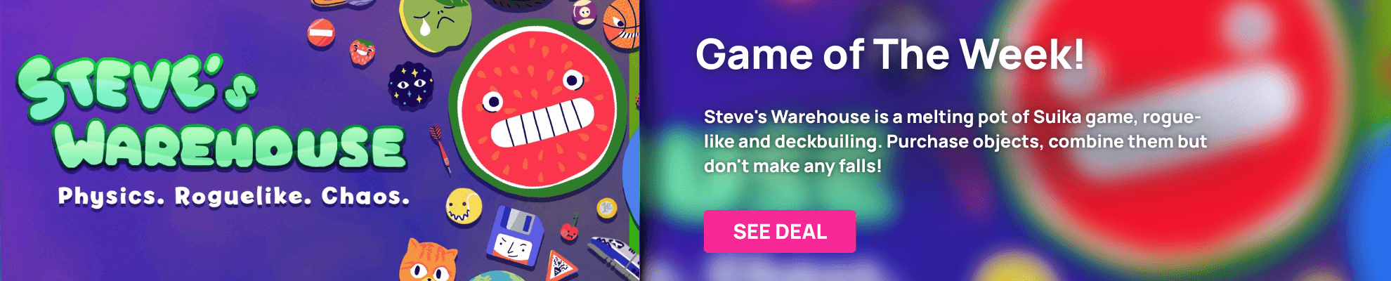 GoTW Steve's Warehouse - Product page Banner Image