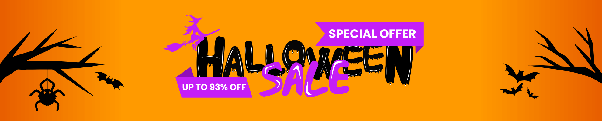 Halloween Sale 2025 - Product page Banner Image