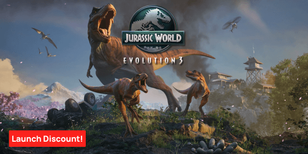 Jurassic world evolution 3 Launch - Product page Banner Image