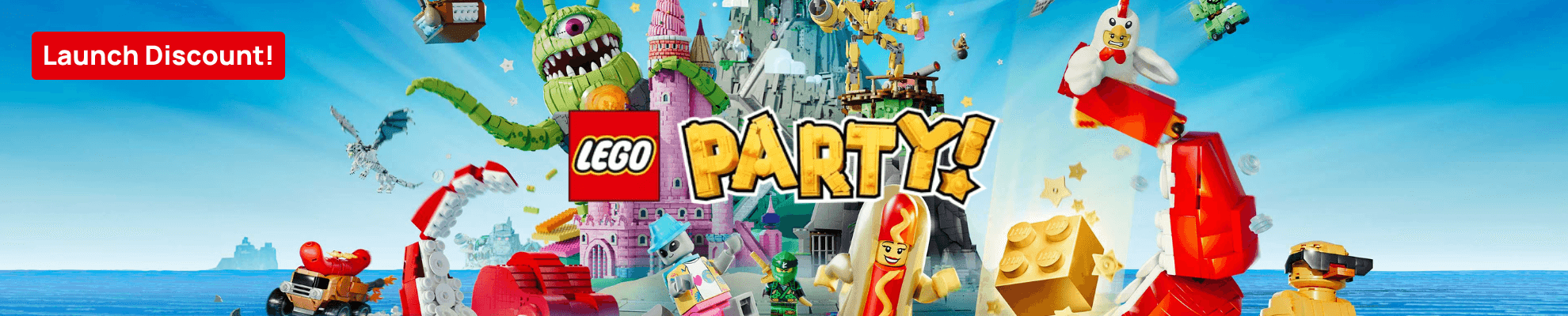 Lego Party Launch - Product page Banner Image