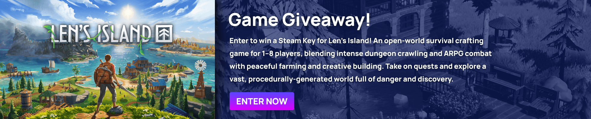 Len's Island Giveaway Banner Image