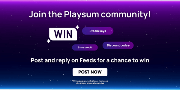 Playsum Community Feeds Giveaway - Search page Banner Image