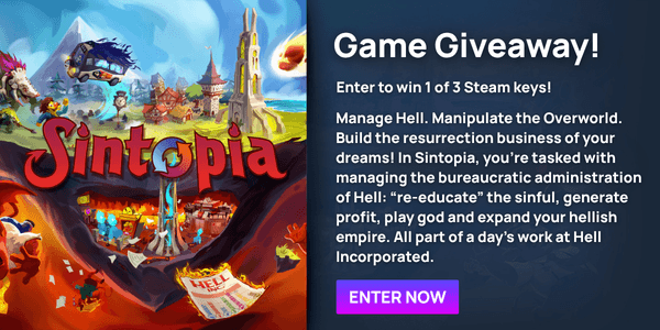Sintopia Giveaway - Search page Banner Image