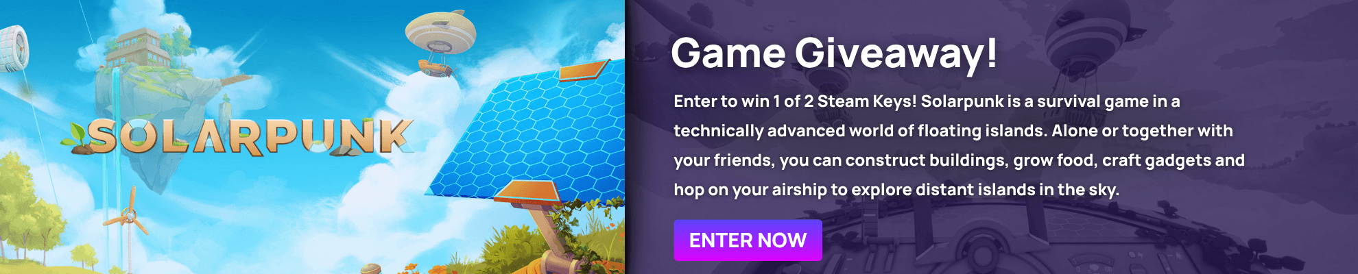 Solarpunk Giveaway - Product page Banner Image