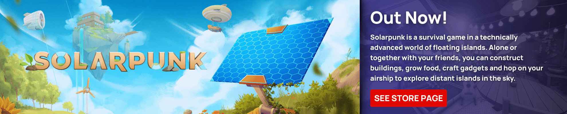 Solarpunk Launch - Product page Banner Image