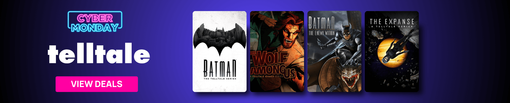 Telltale Cyber Monday 2025 - Search page Banner Image