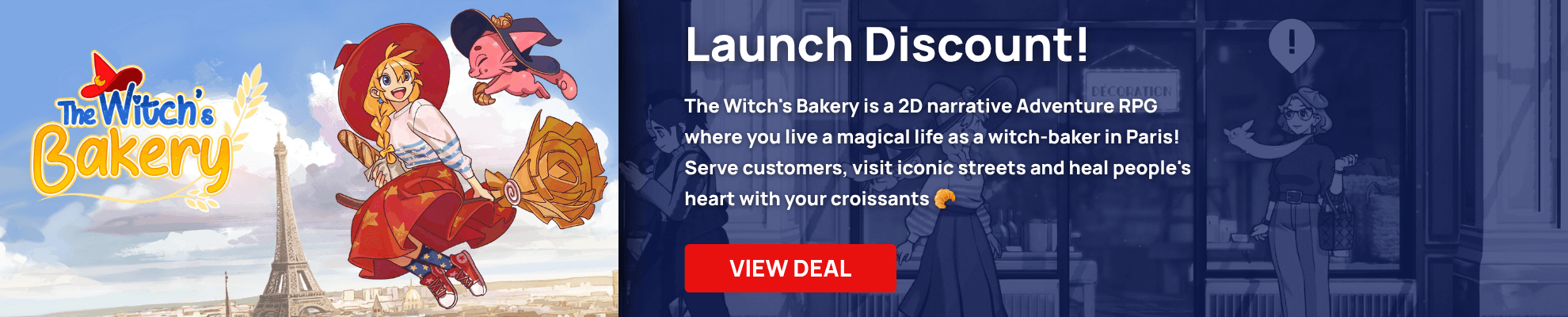 The Witch's Bakery Launch Banner Image