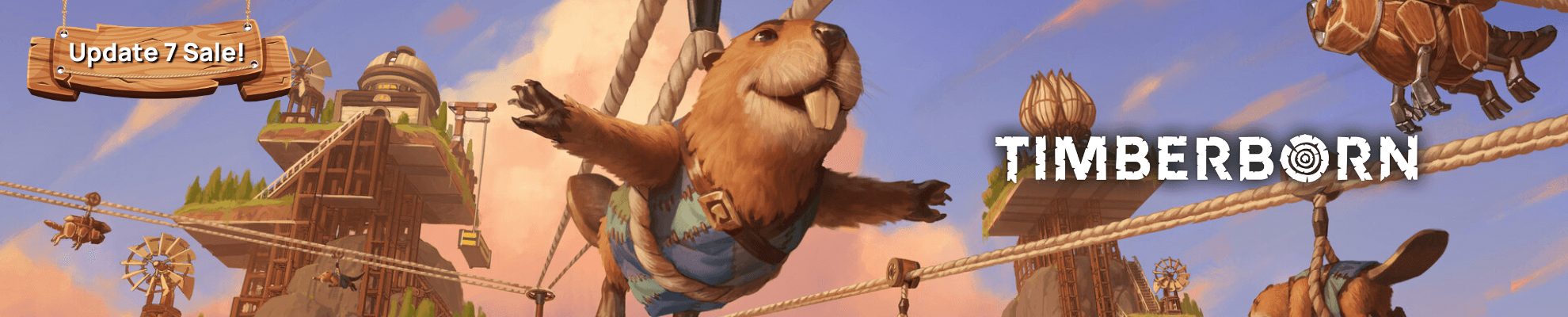 Timberborn Update 7 - Product page Banner Image