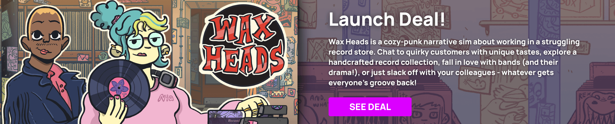 Wax Heads Launch - Search page Banner Image