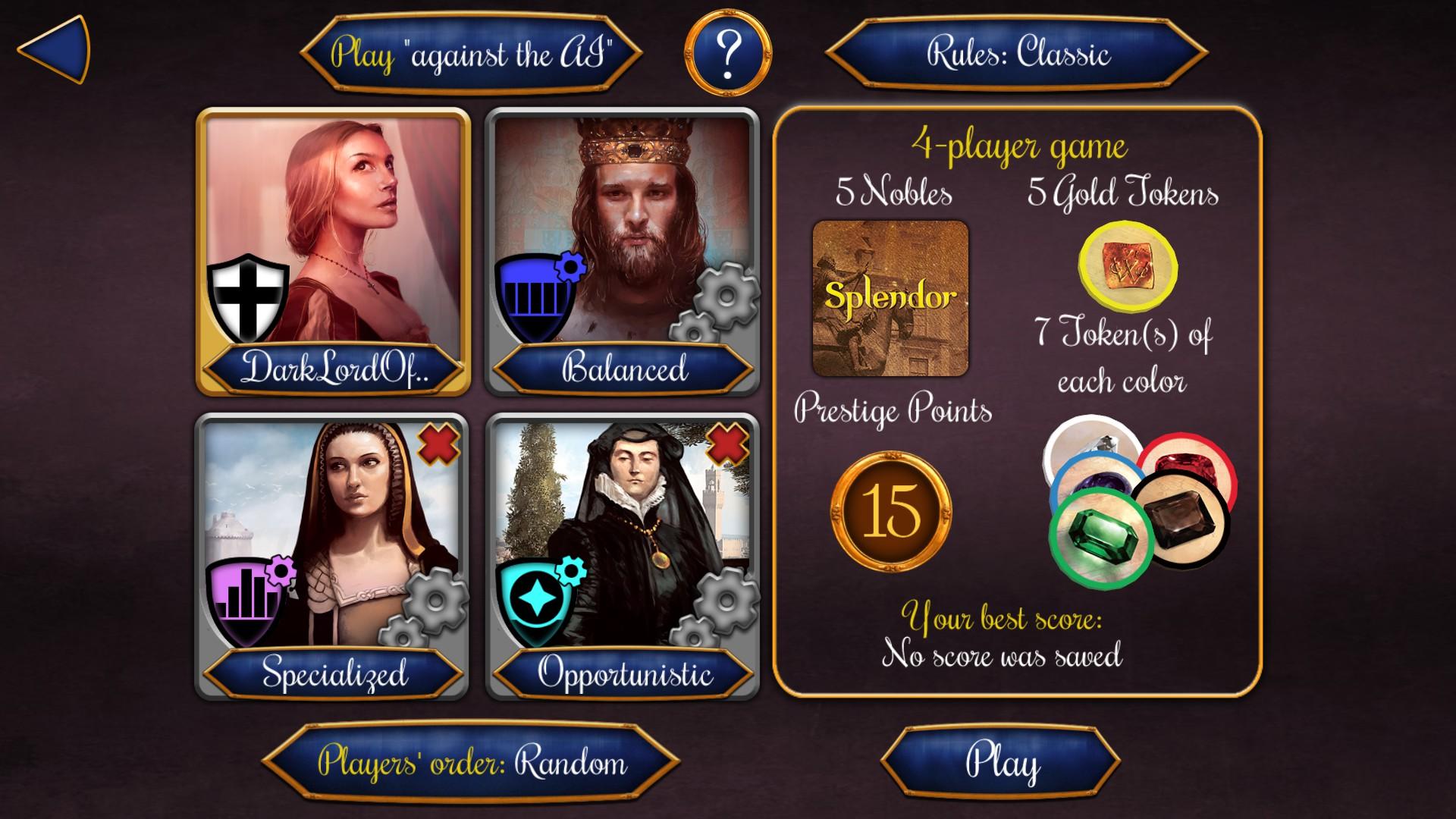 Splendor screenshot 1