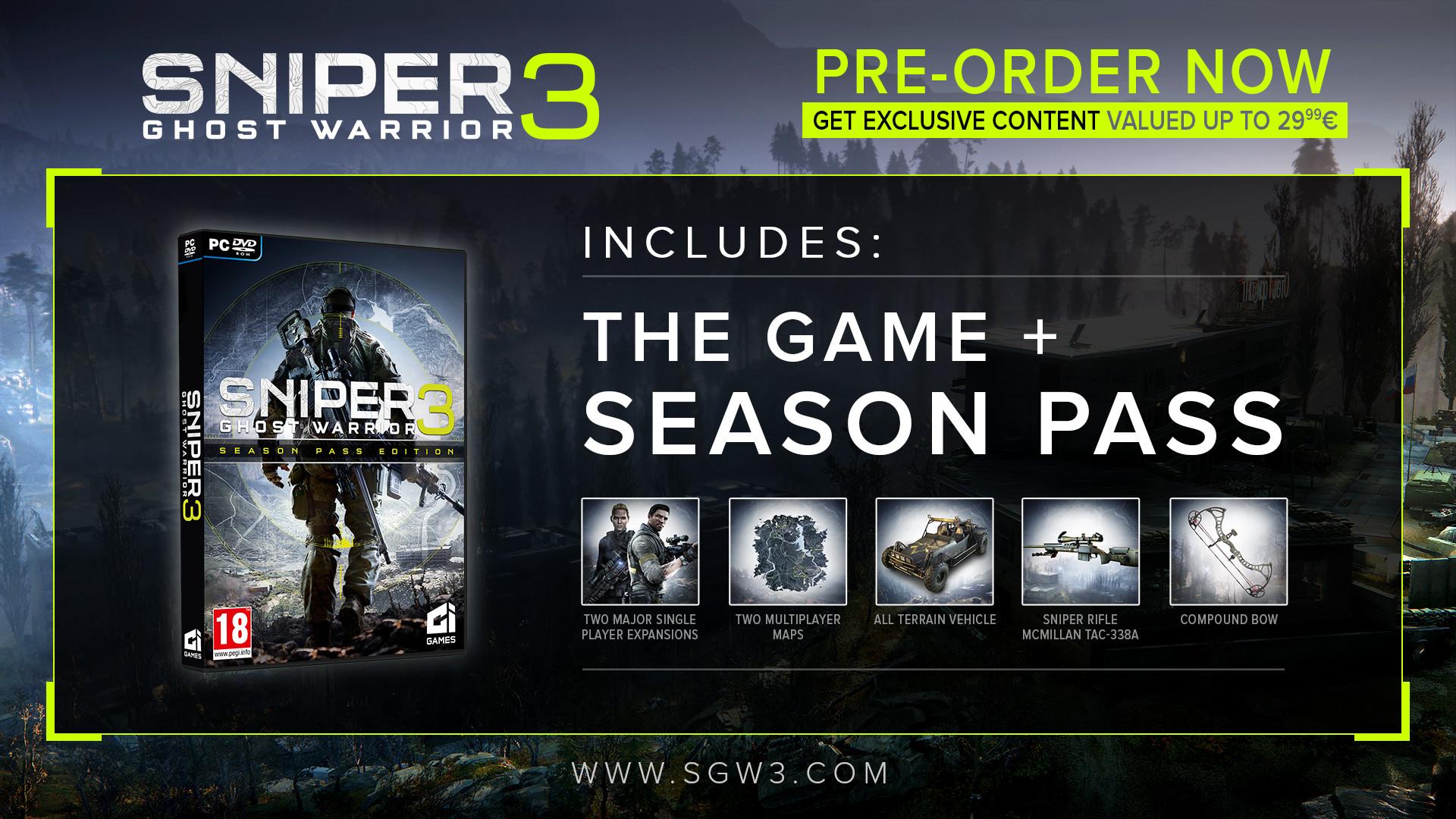 Sniper Ghost Warrior 3 - Season Pass image