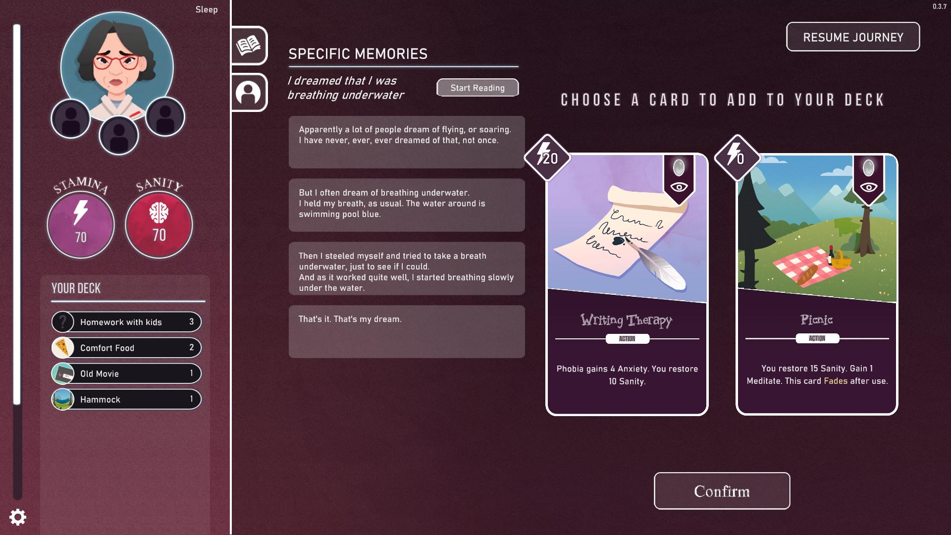 Neurodeck: Psychological Deckbuilder screenshot 1