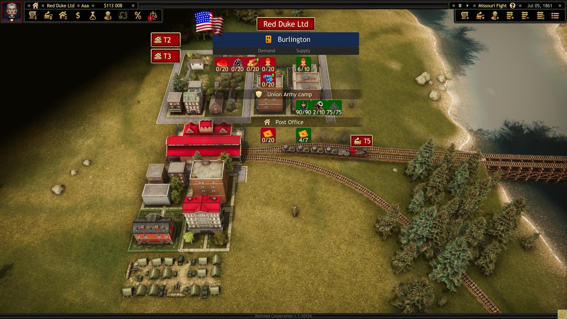 Railroad Corporation - Civil War screenshot 3