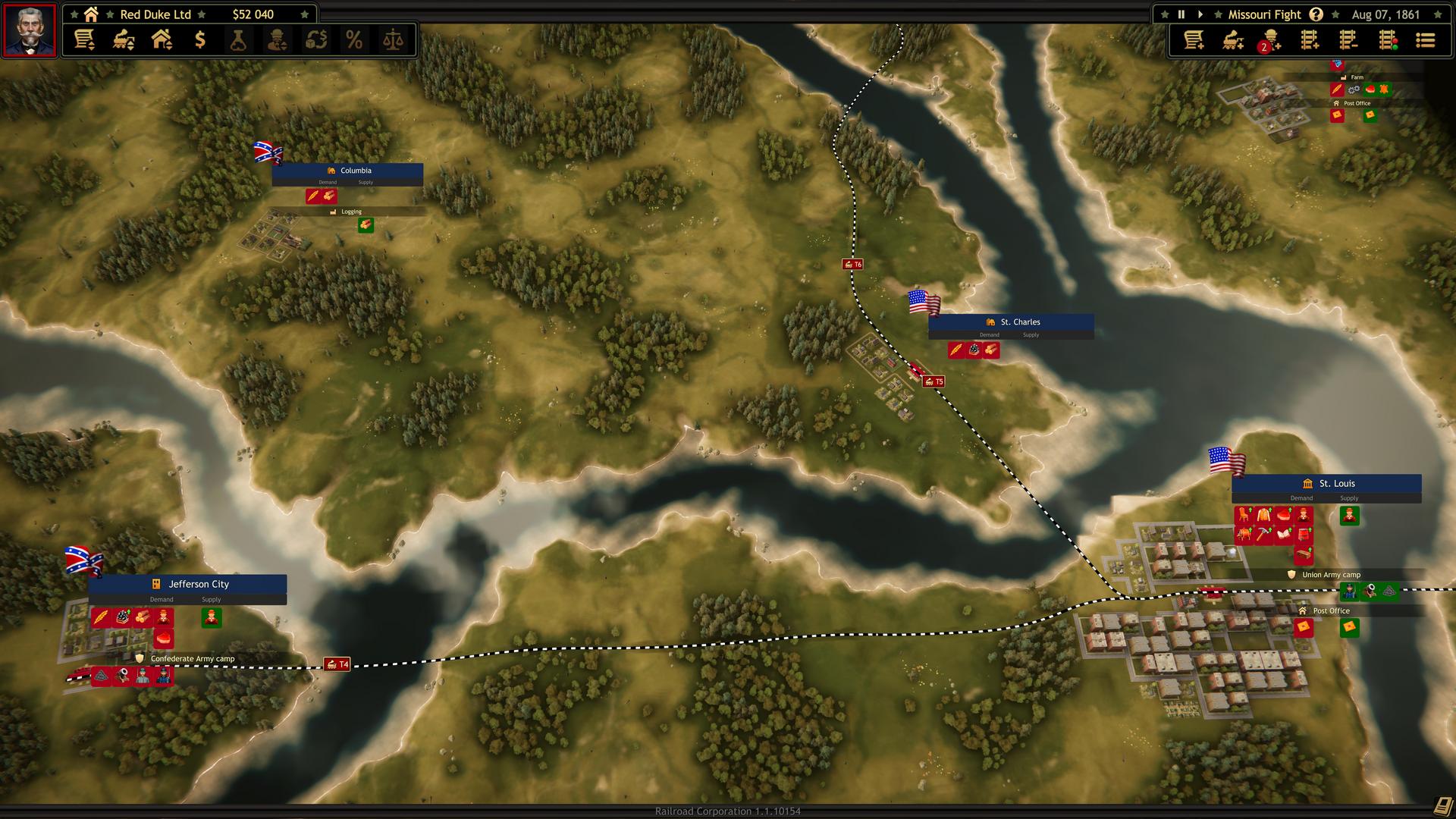 Railroad Corporation - Civil War screenshot 4