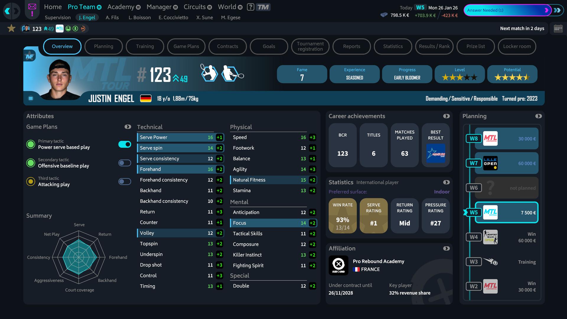 Tennis Manager 26 screenshot 1