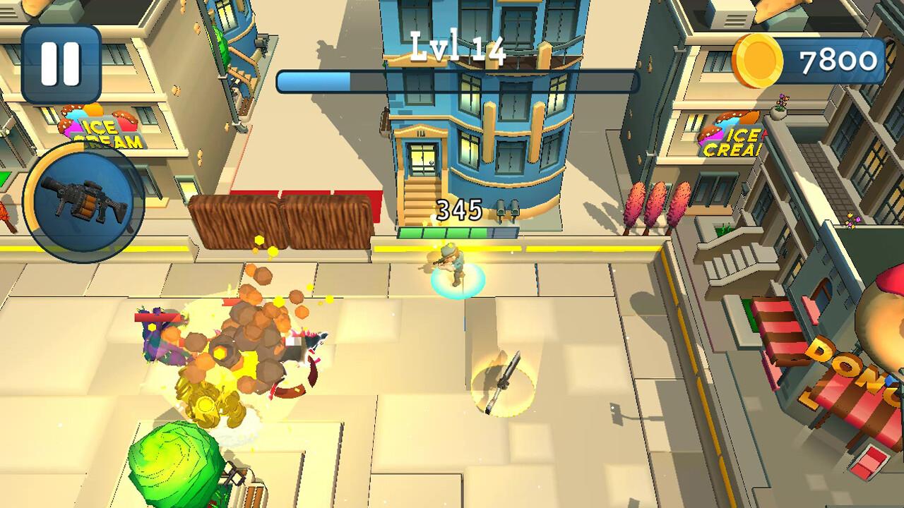 Rogue City: Casual Top Down Shooter screenshot 1