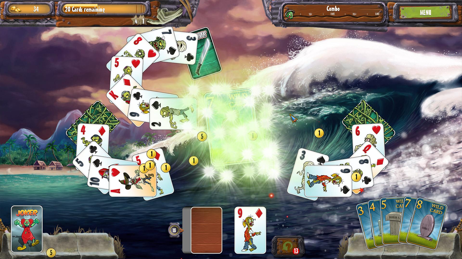 Zombie Solitaire 2 Chapter 3 screenshot 1