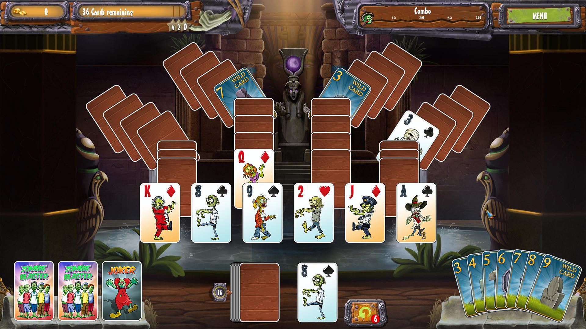 Zombie Solitaire 2 Chapter 3 screenshot 4