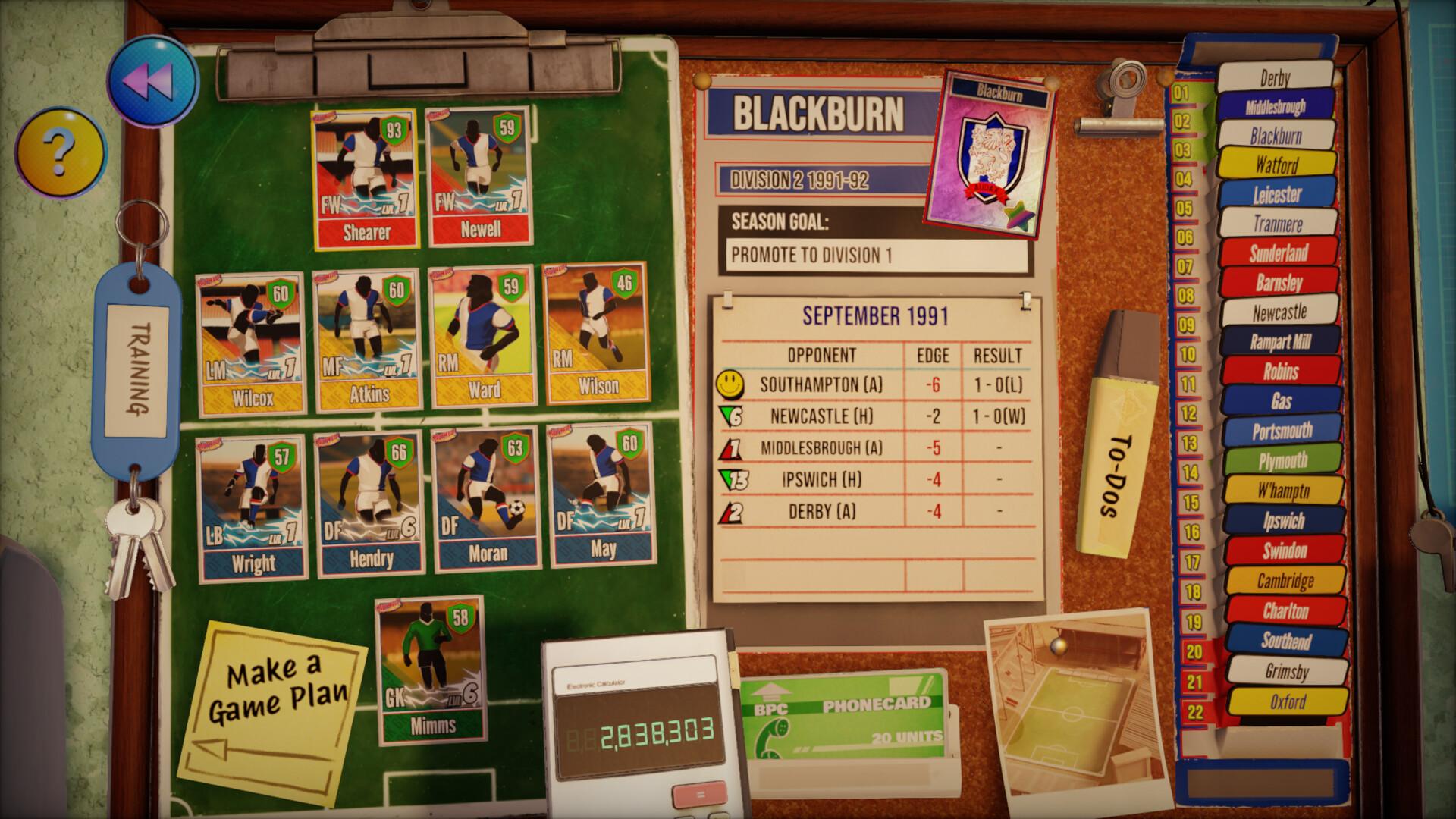 NUTMEG! A Nostalgic Deckbuilding Football Manager screenshot 5