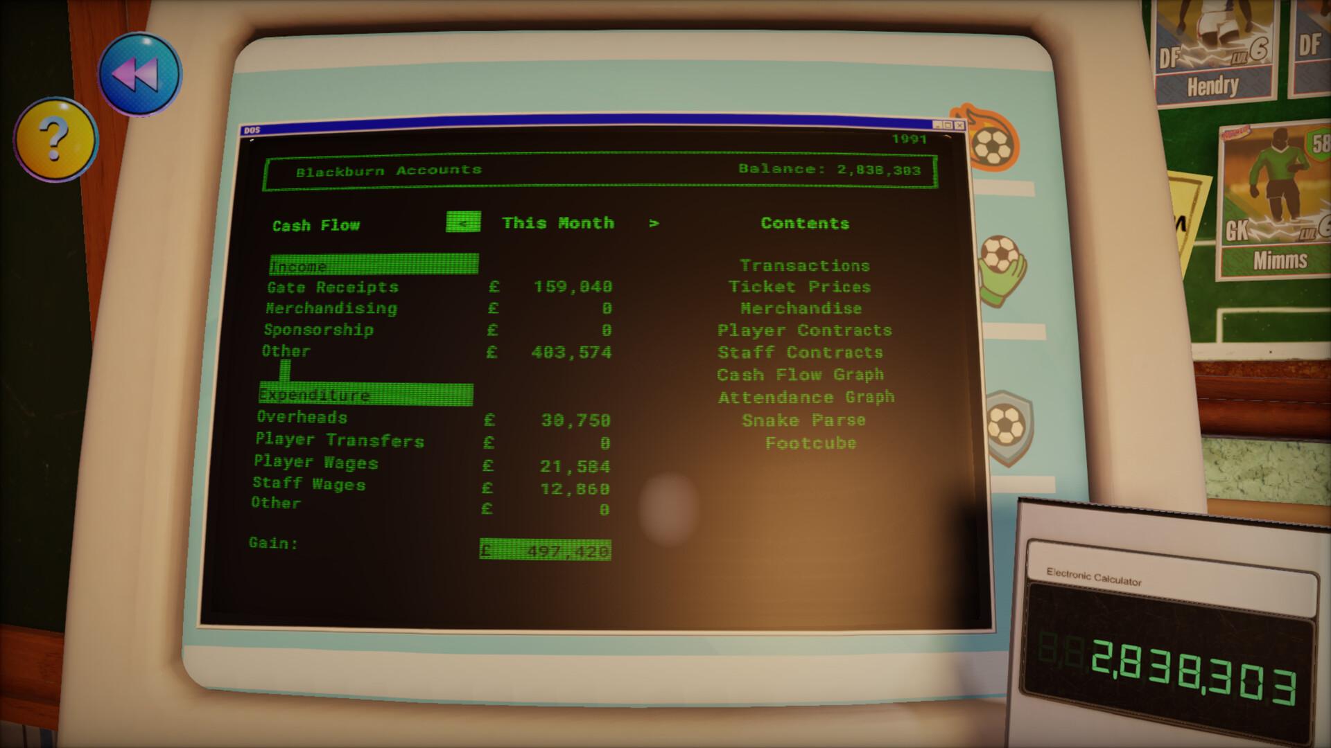 NUTMEG! A Nostalgic Deckbuilding Football Manager screenshot 6
