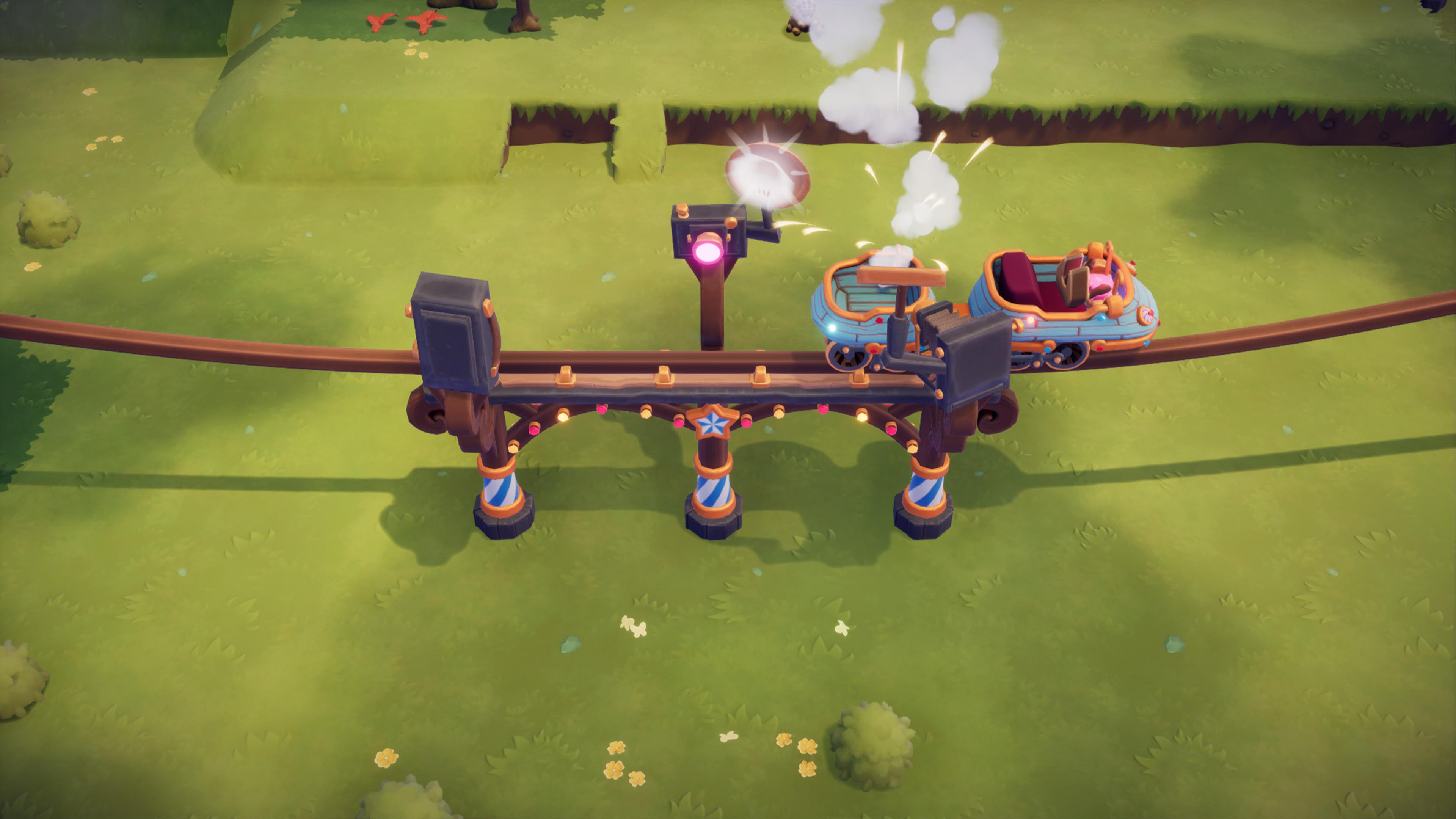 Oddsparks: An Automation Adventure - Coaster Rush screenshot 2