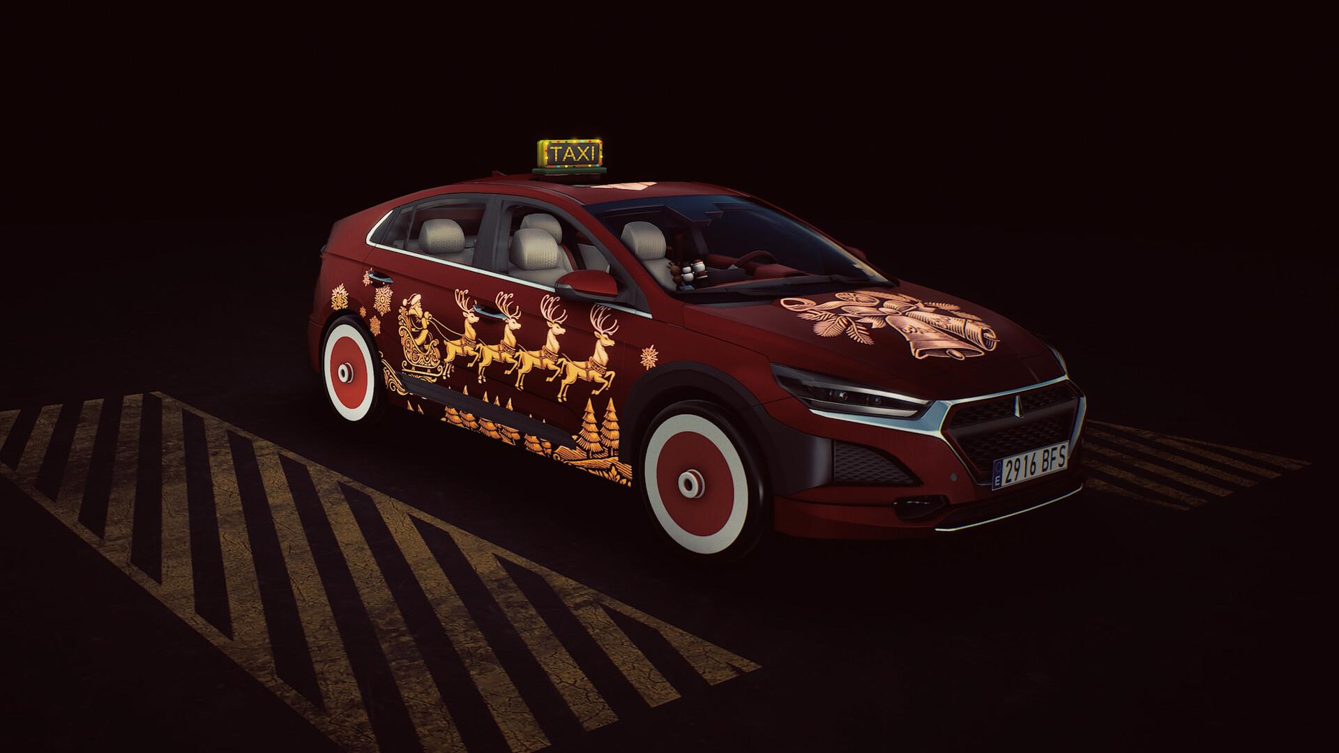 Taxi Life: A City Driving Simulator - Christmas Cosmetic Pack screenshot 2