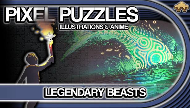 Pixel Puzzles Illustrations & Anime - Jigsaw Pack: Legendary Beasts