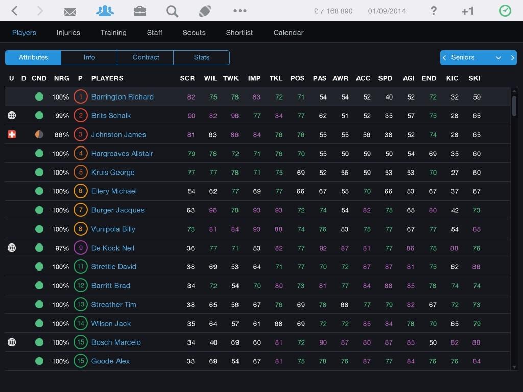 Pro Rugby Manager 2015 screenshot 6