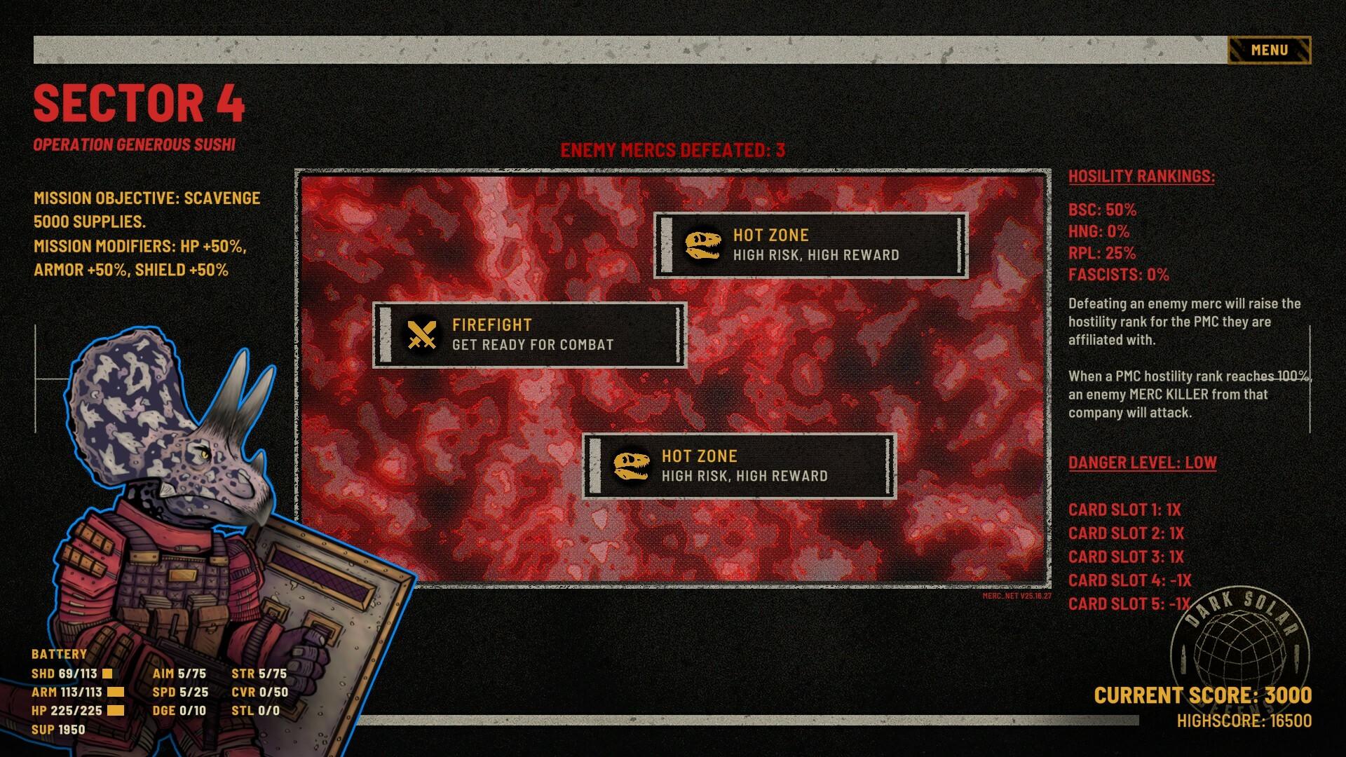 DINO MERCS screenshot 1