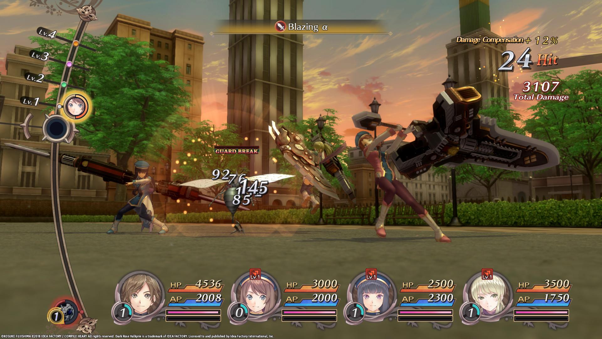 Dark Rose Valkyrie screenshot 1