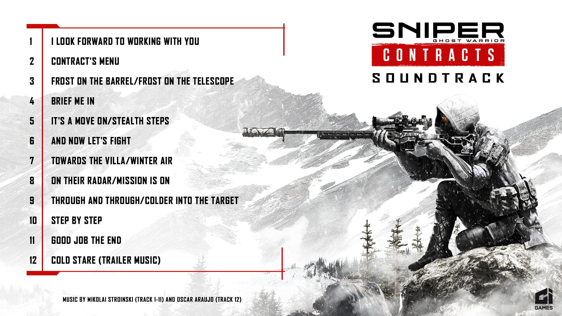 Sniper Ghost Warrior Contracts - Soundtrack image