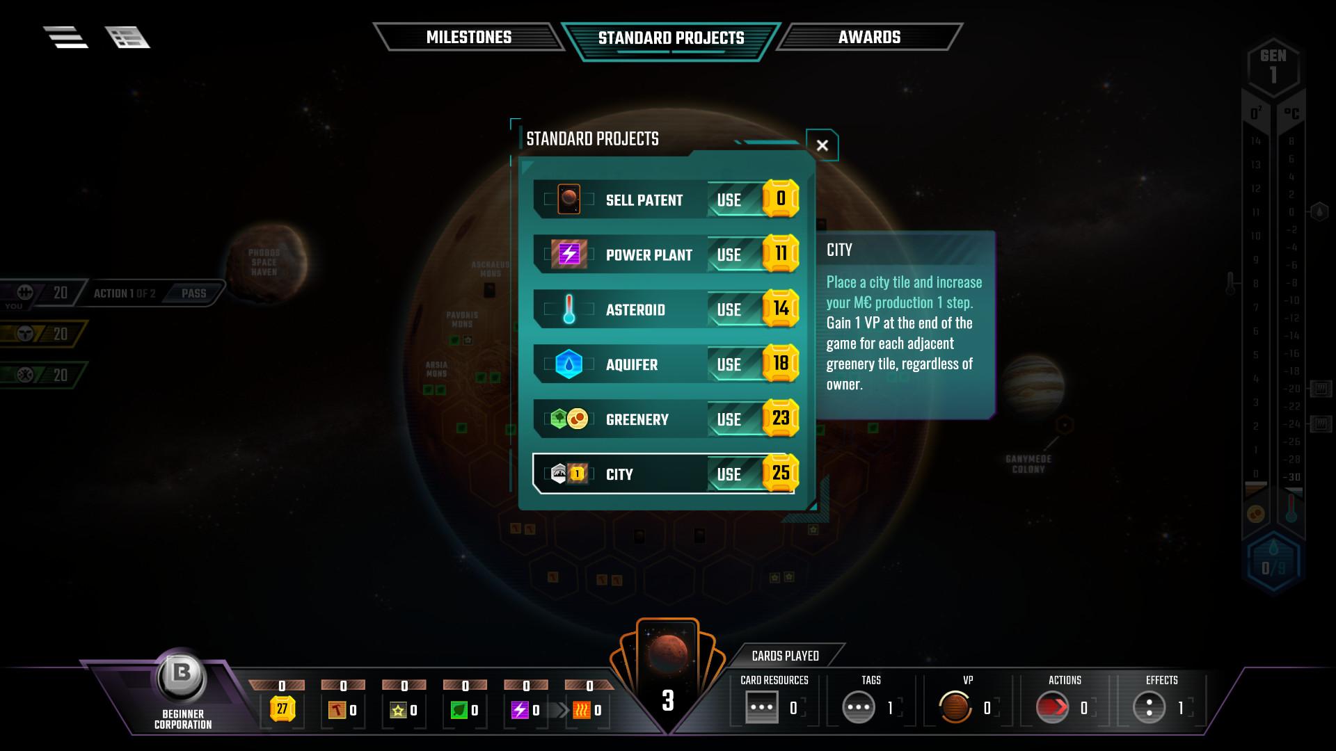 Terraforming Mars screenshot 2