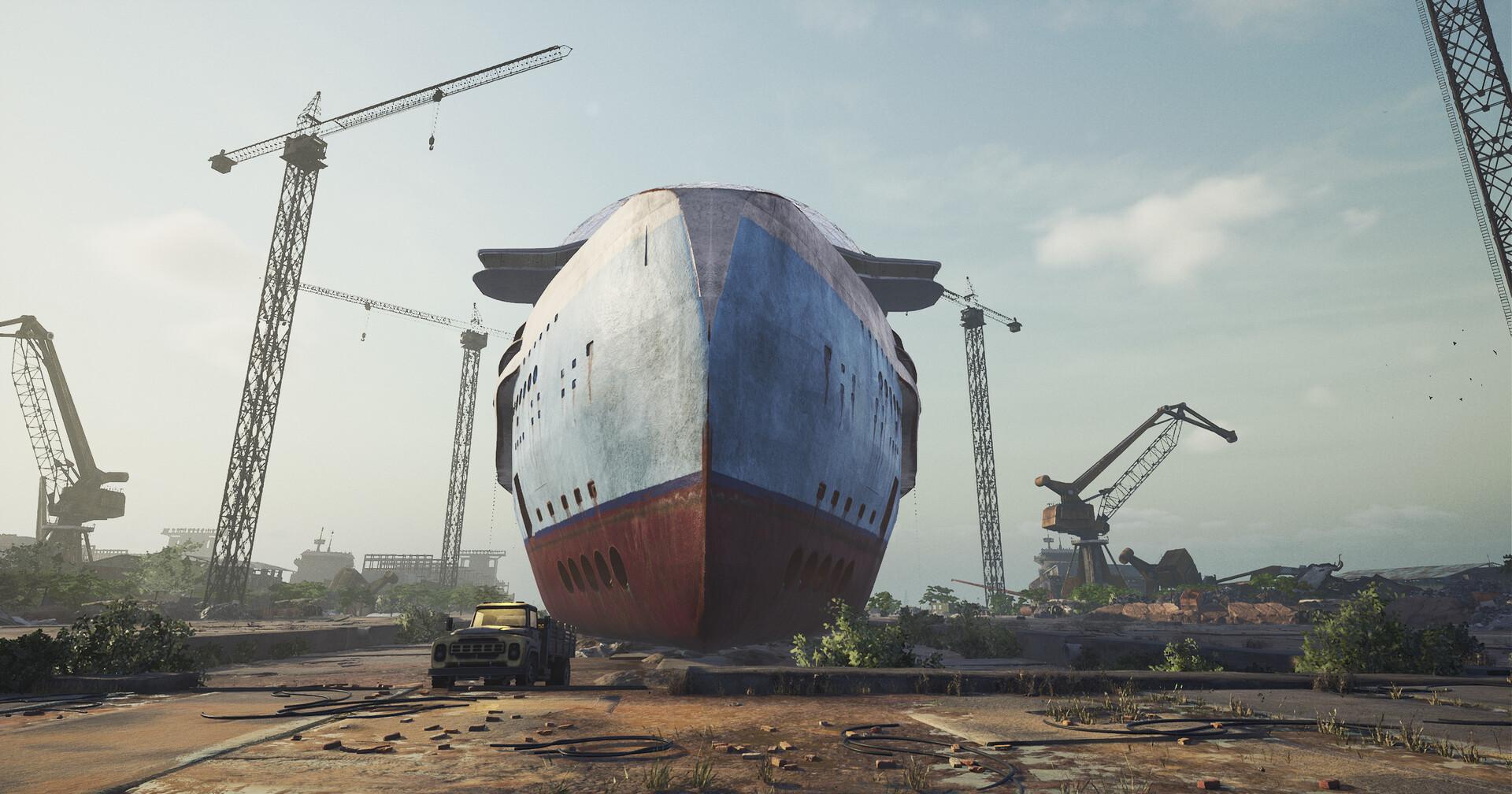 Ship Graveyard Simulator 2 - Floating Cities DLC screenshot 1