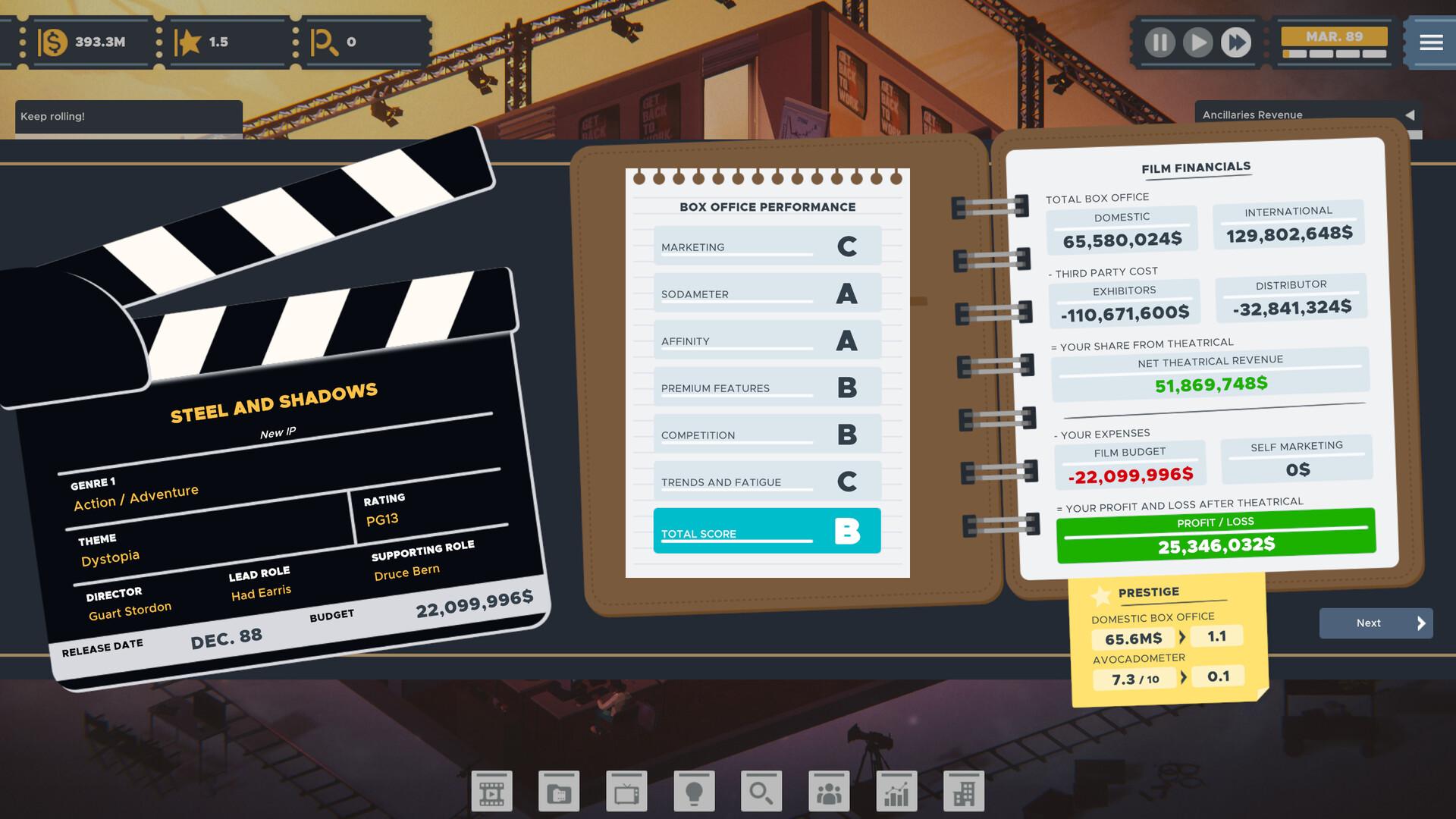 The Executive - Movie Industry Tycoon screenshot 2