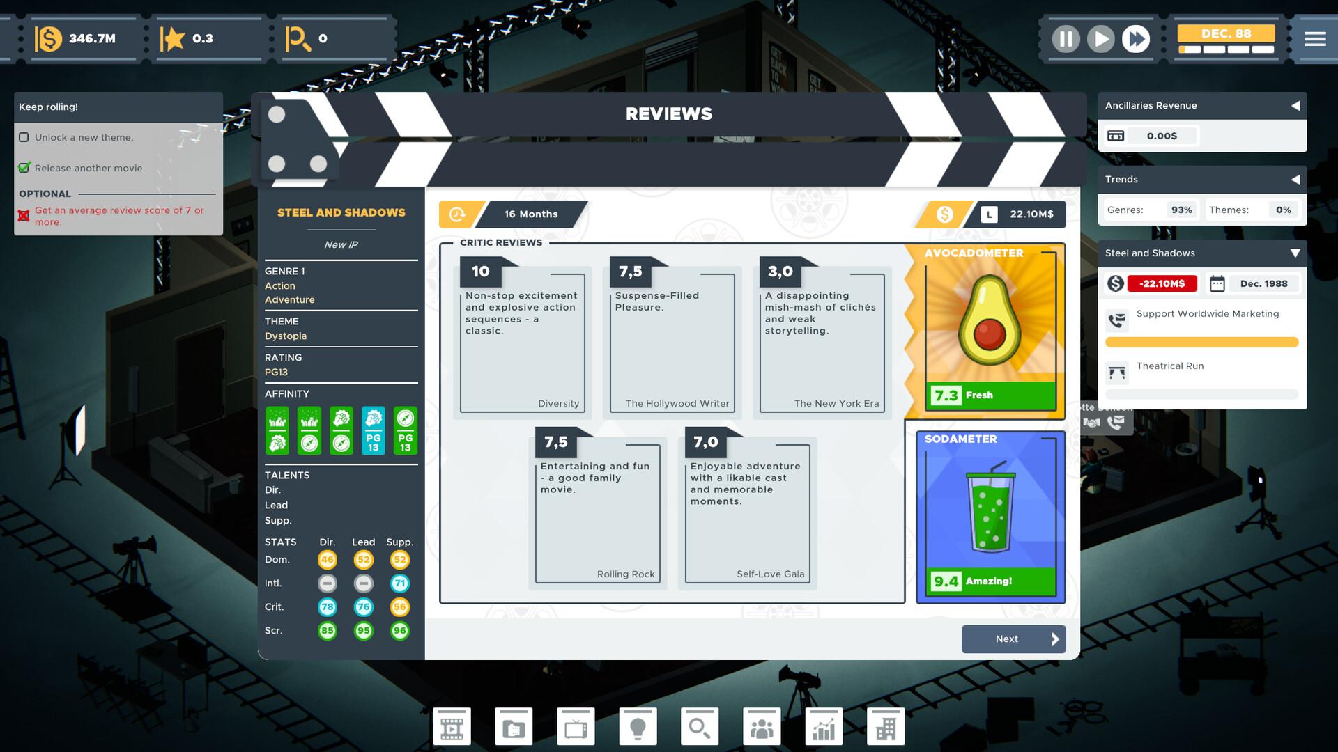 The Executive - Movie Industry Tycoon screenshot 3