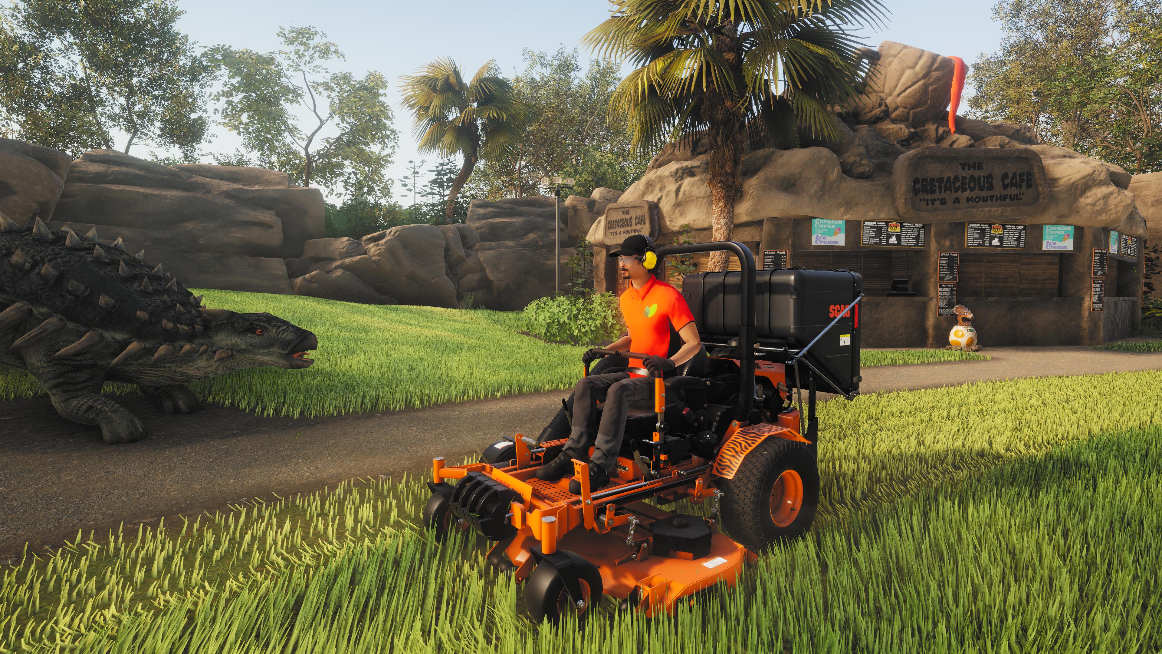 Lawn Mowing Simulator - Dino Safari screenshot 5