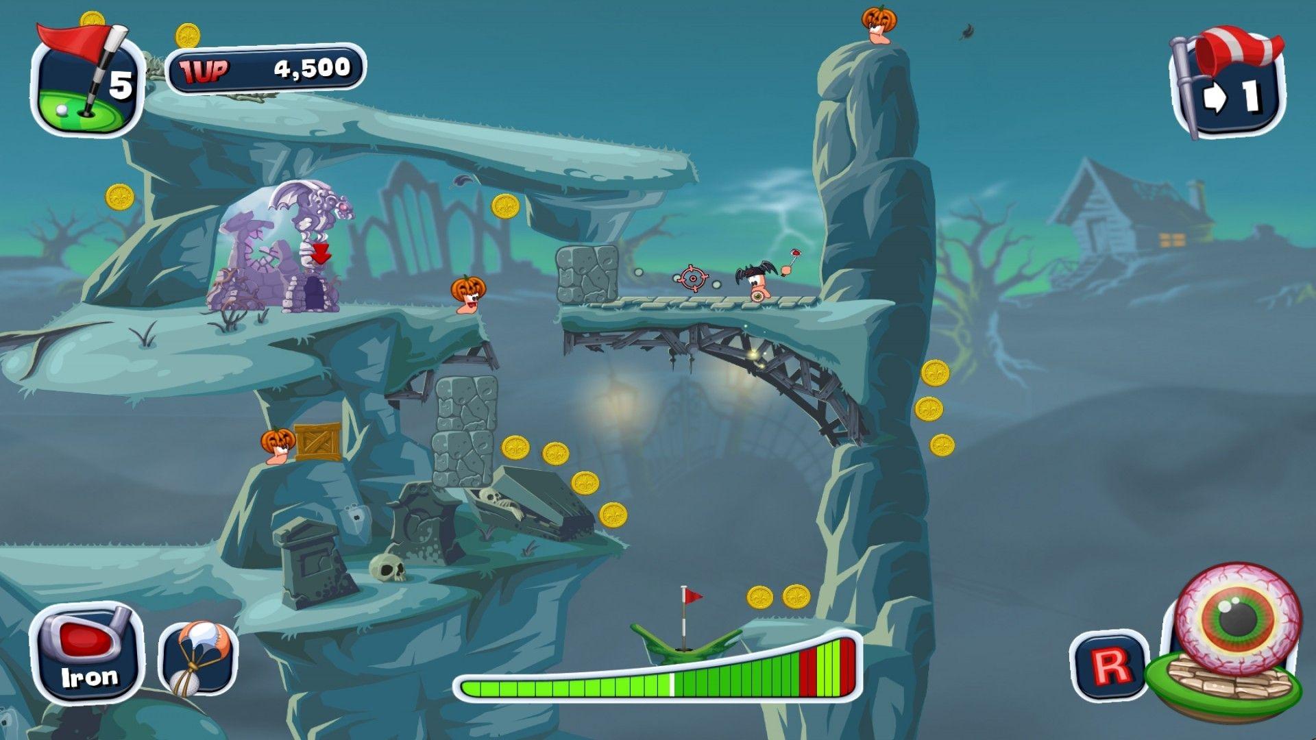 Worms Crazy Golf screenshot 1