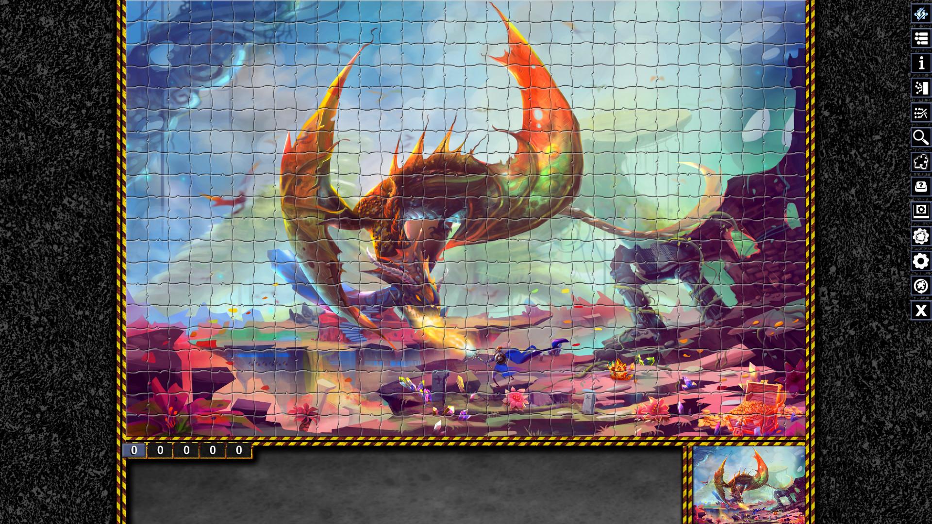 Pixel Puzzles Illustrations & Anime - Jigsaw Pack: Dragons screenshot 2