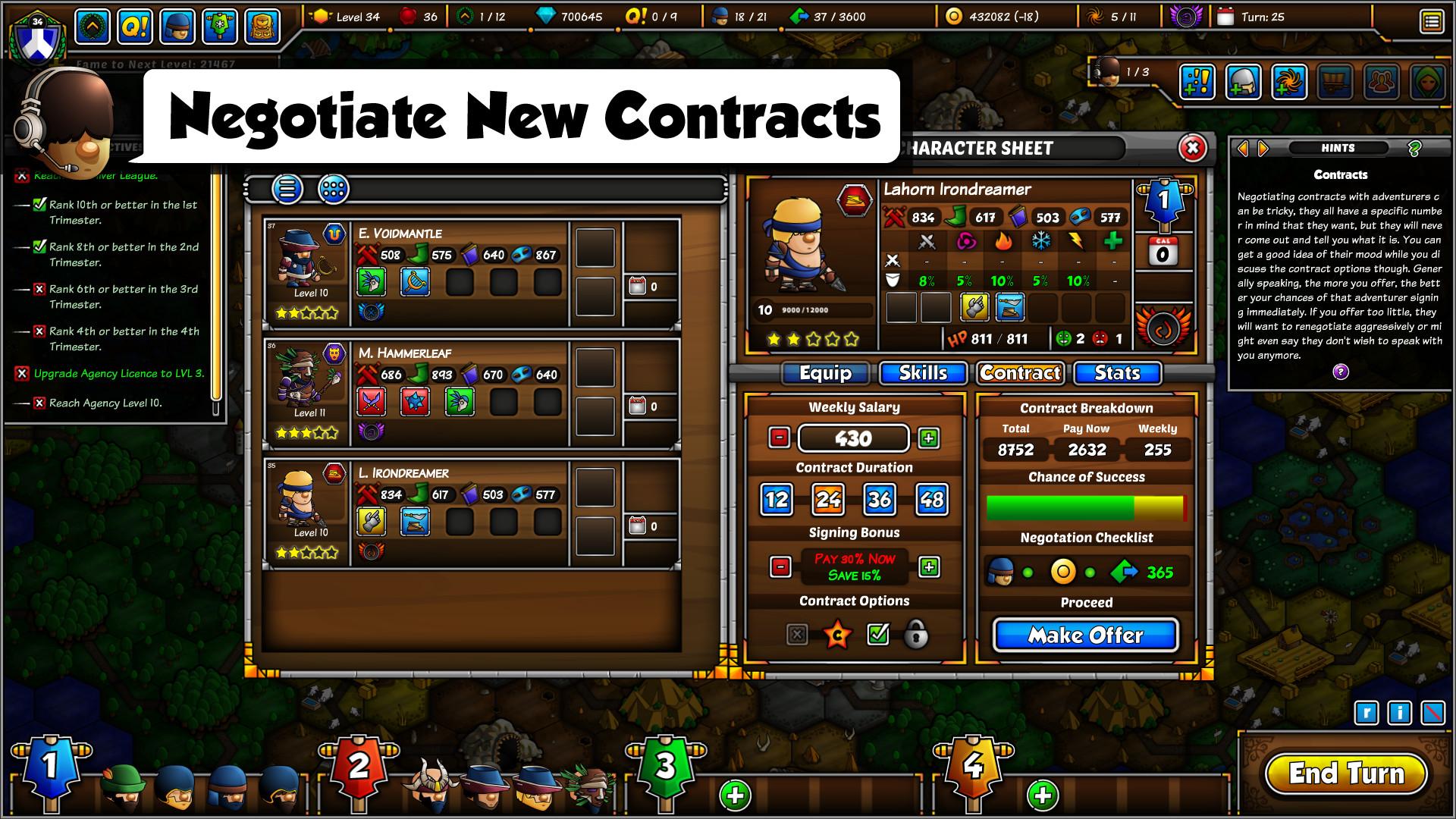 Epic Manager - Create Your Own Adventuring Agency! screenshot 1