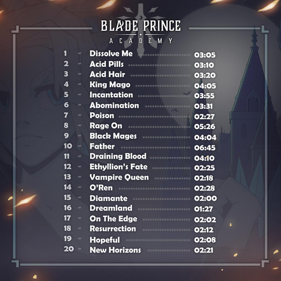 Blade Prince Academy Soundtrack screenshot 1