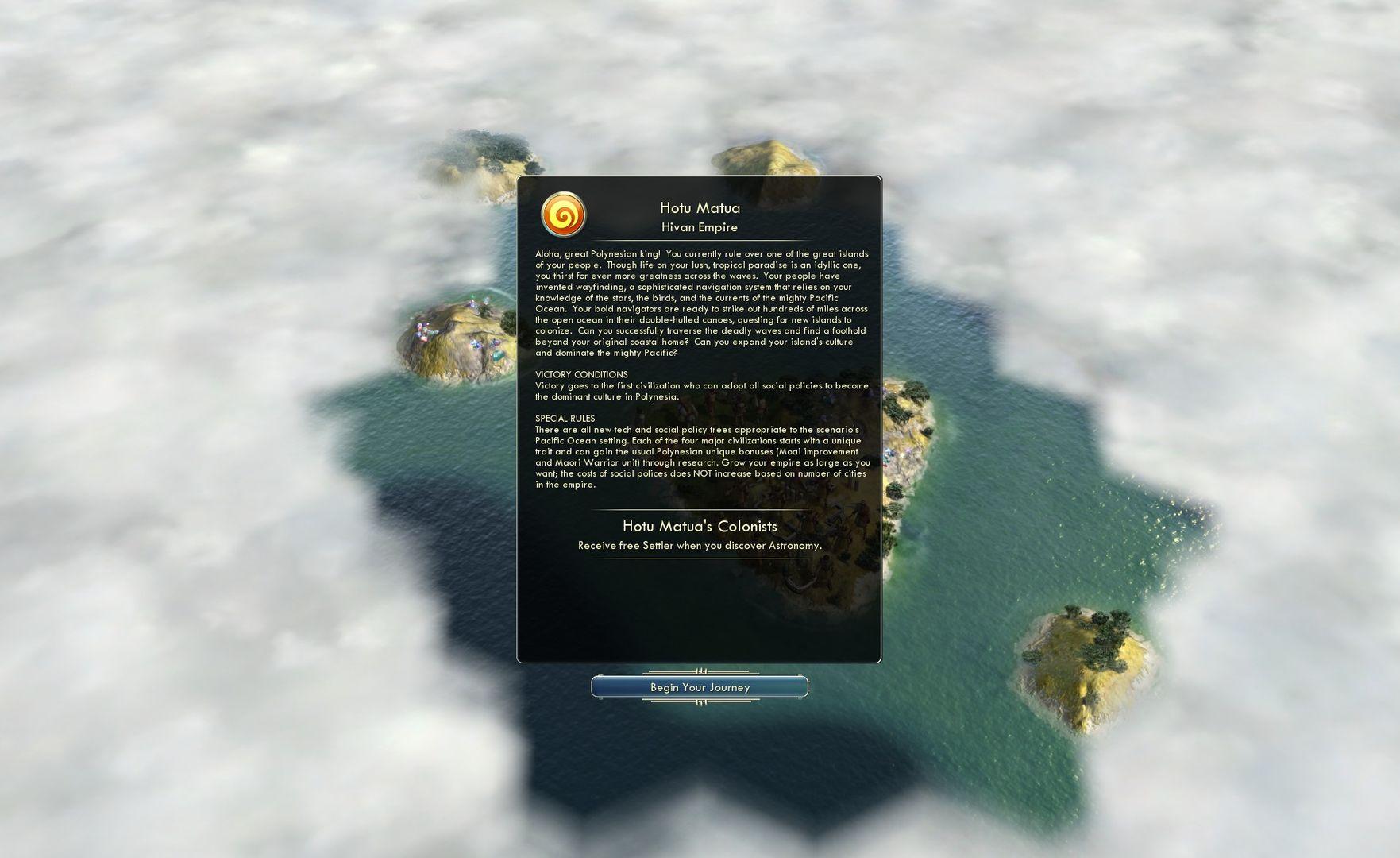 Civilization V - Civ and Scenario Pack: Polynesia screenshot 2