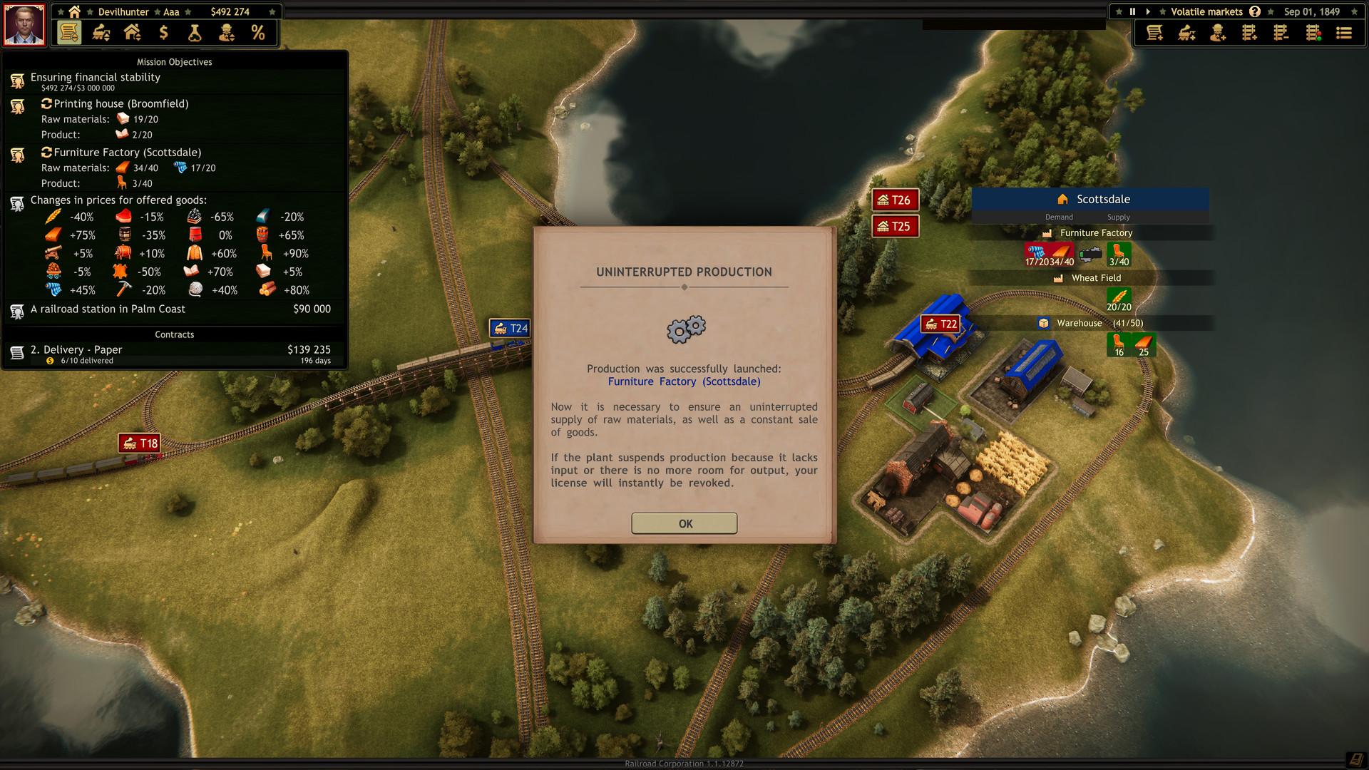 Railroad Corporation - Volatile Markets DLC screenshot 1