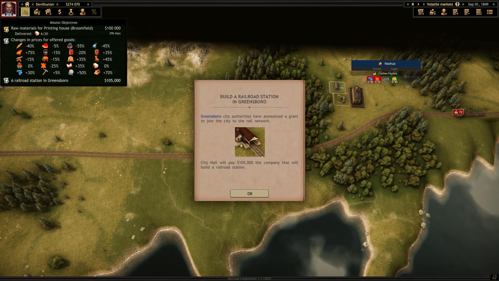 Railroad Corporation - Volatile Markets DLC screenshot 3