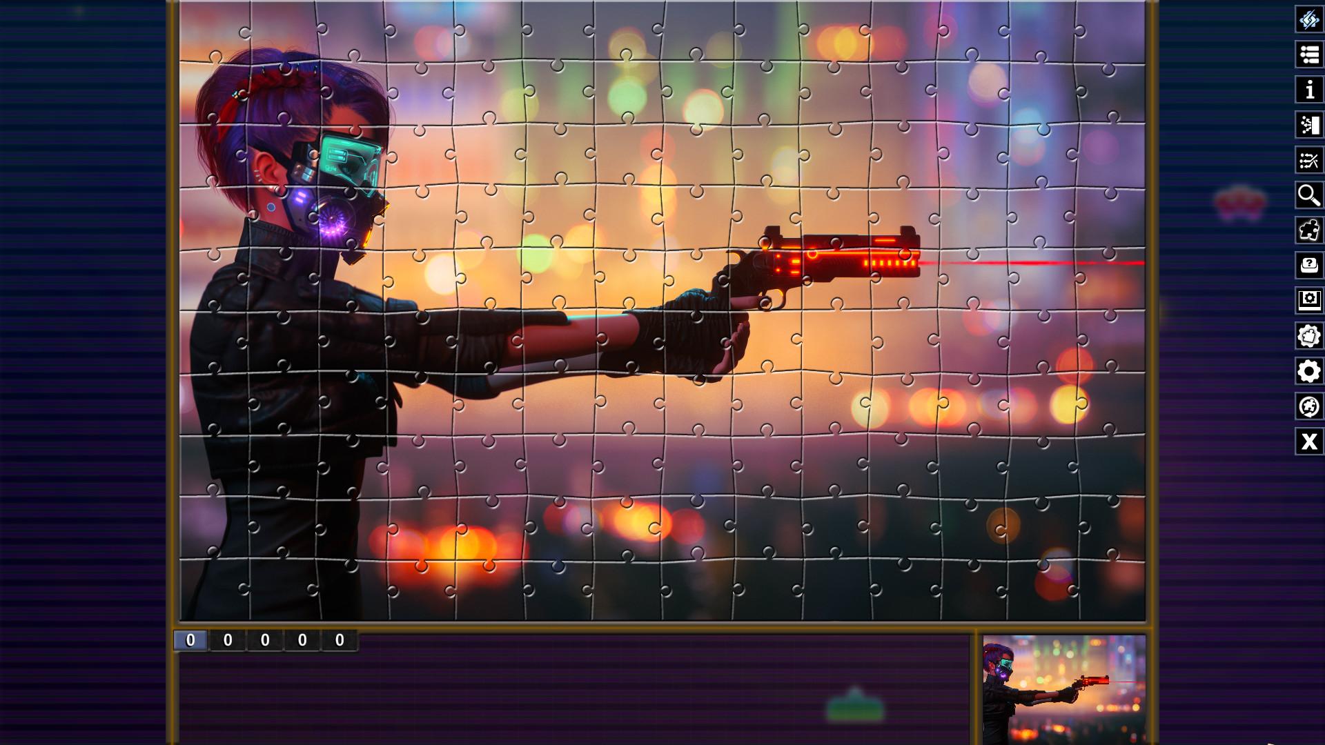 Pixel Puzzles Illustrations & Anime - Jigsaw Pack: Cyberpunk screenshot 3